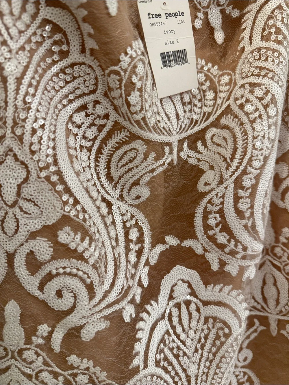 NWT Free People Night Shimmers Mini Dress 2